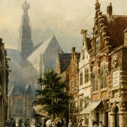 Figures in the streets of Haarlem